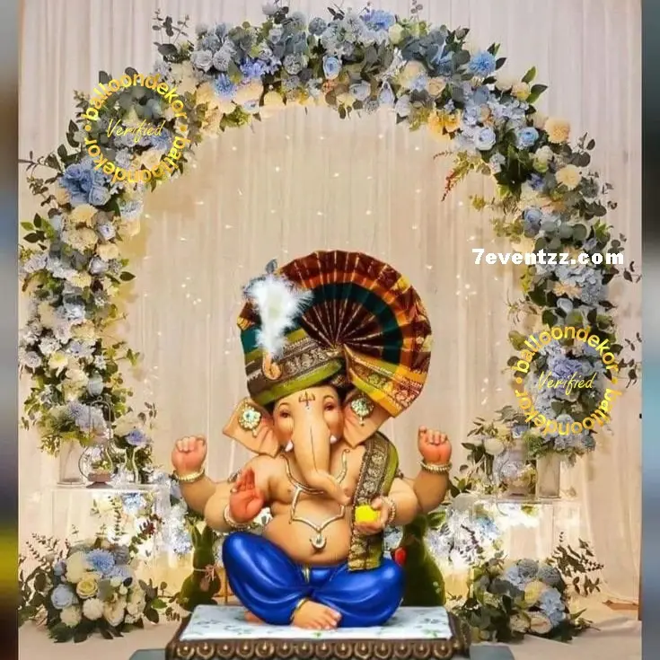 Background Ganpati Decoration