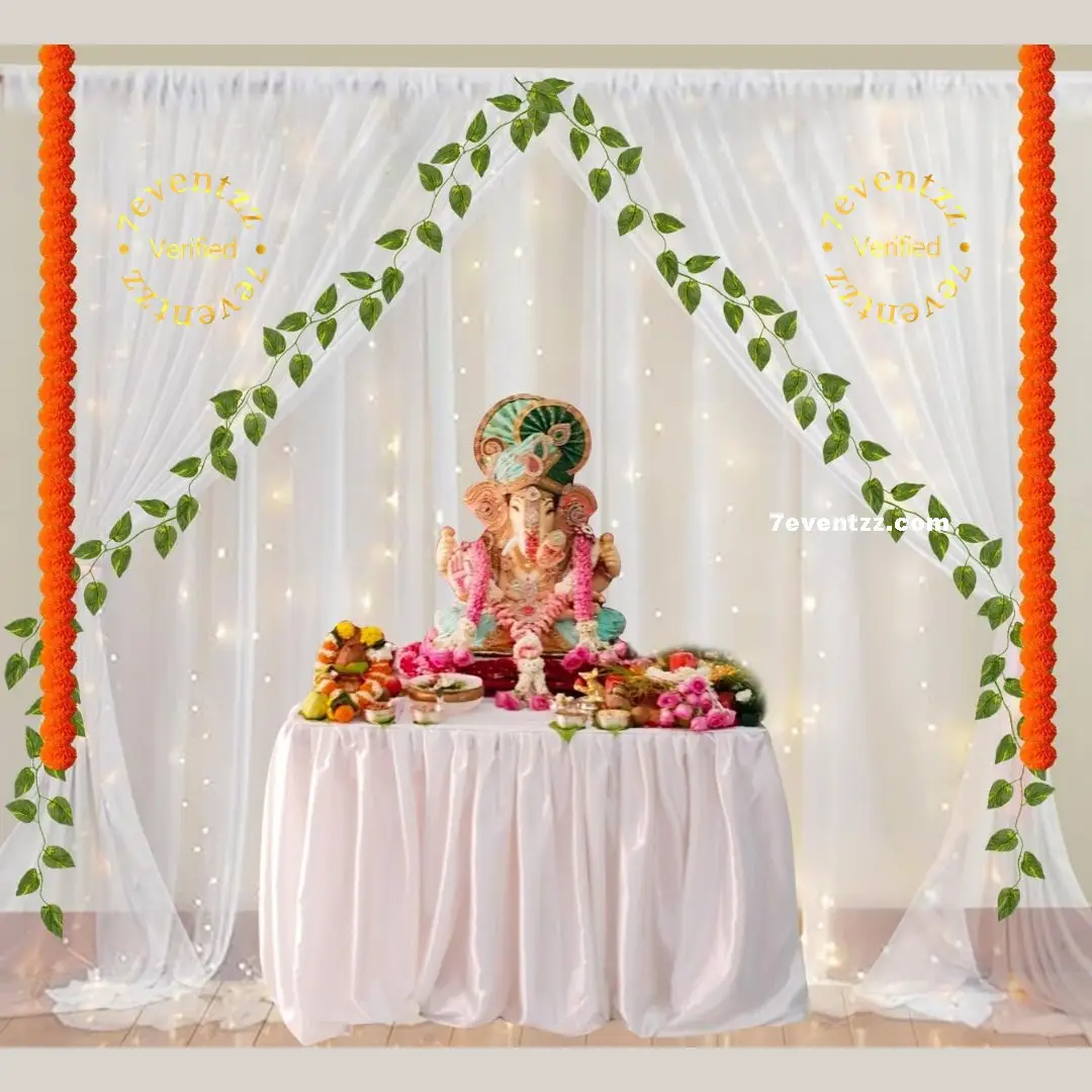 Ganpati Backdrop Decoration