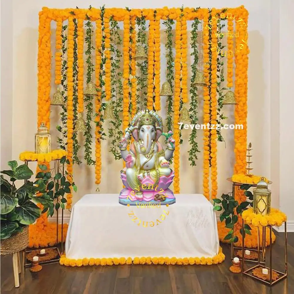 Festive Ganpati Setup